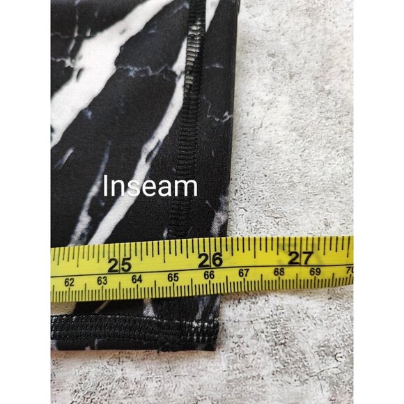 Terez Women's Black Marble Leggings Size L - Picture 7 of 7